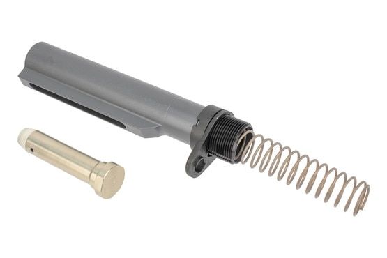 LMT Defense MIL-SPEC AR-15 buffer kit includes buffer, spring, buffer tube, castle nut, and end plate.